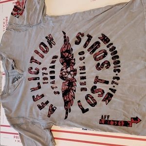 Xl men's Affliction v neck short sleeve tee